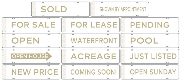 Steel Message Rider 6x24 White - Century 21 | Lowen Sign