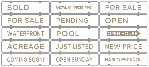 Steel Message Rider 6x24 White Standard - Century 21 | Lowen Sign