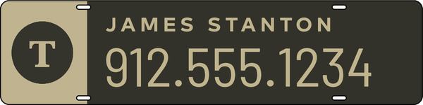 Steel Team Name Rider 6x24 - Century 21 | Lowen Sign