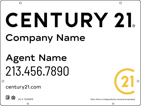 Steel Hanging Panel 18x24 DF - Century 21 | Lowen Sign