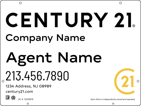 Steel Hanging Panel 18x24 DF - Century 21 | Lowen Sign