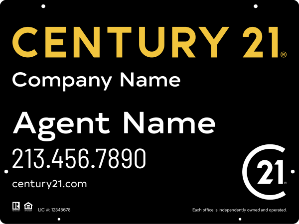 Steel Hanging Panel 18x24 DF - Century 21 | Lowen Sign