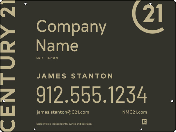 Aluminum Hanging Panel 18x24 DF - Century 21 | Lowen Sign