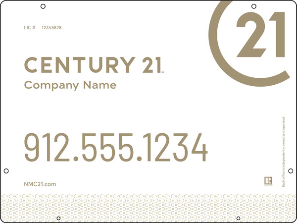 Steel Hanging Panel 18x24 DF - Century 21 | Lowen Sign