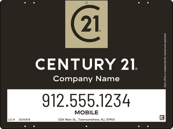 Steel Office Yard Panel 18x24 - Century 21 | Lowen Sign