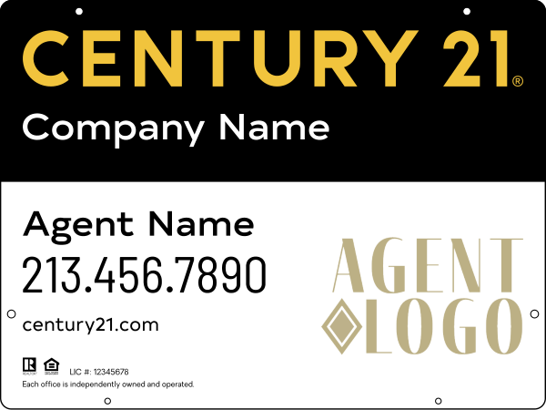 Steel Hanging Panel 18x24 DF - Century 21 | Lowen Sign