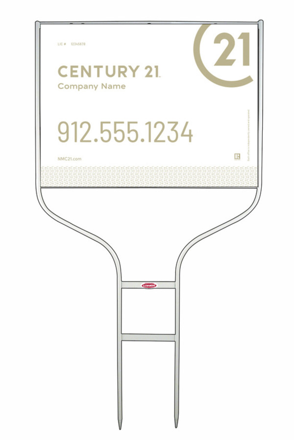 Round Rod Frame and Sign Panel Unit, 18h x 24w