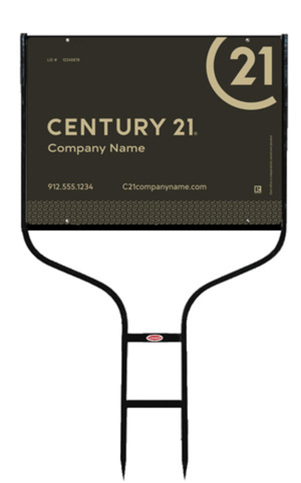 Round Rod Frame and Sign Panel Unit, 18h x 24w