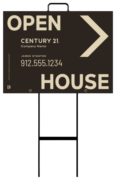 Corrugated Grab and Go Agent Open House Unit 18x24 - C21 | Lowen Sign