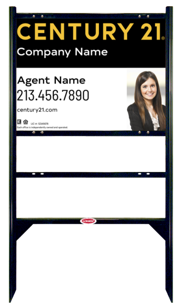 Thor Frame 18x24 Steel Single Rider Elite White - Century 21 | Lowen Sign