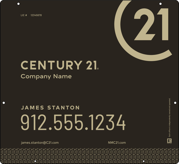 Steel Hanging Panel 22x24 DF - Century 21 | Lowen Sign