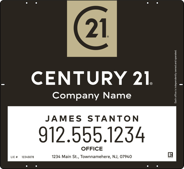 Aluminum Composite Agent Yard Panel 22x24 - Century 21 | Lowen Sign
