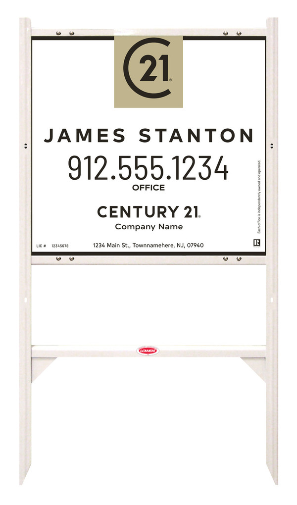 Angle Iron Frame and Agent Centric Sign Panel Unit, 22h x 24w