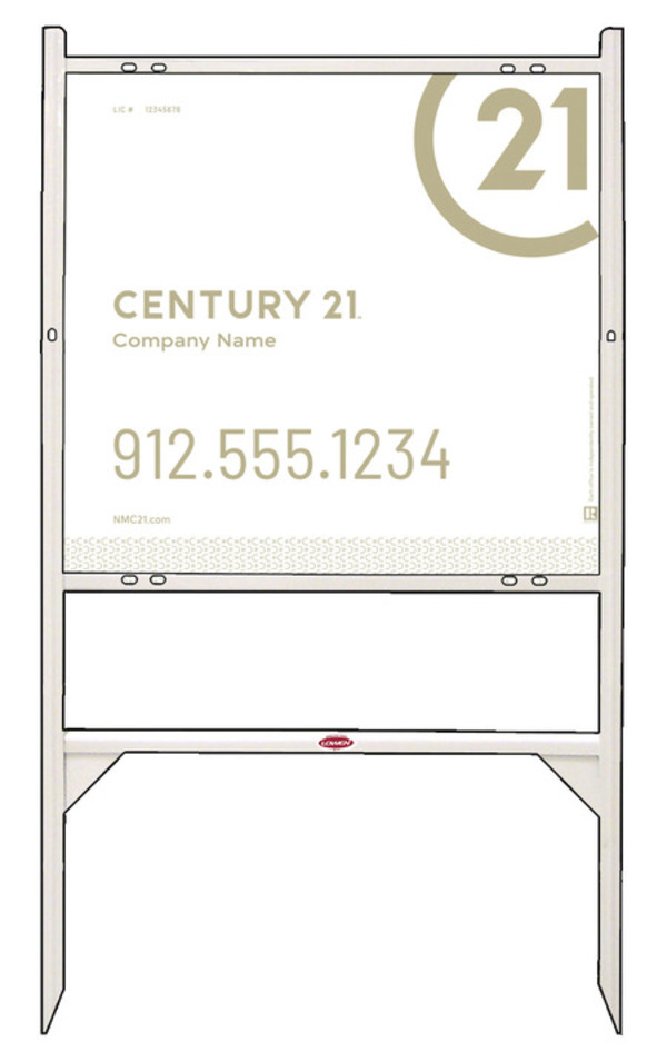 Angle Iron Frame and Sign Panel Unit, 22h x 24w