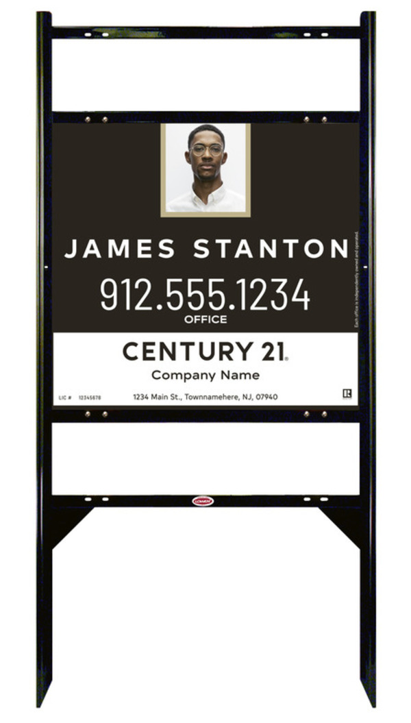 Thor Frame Unit 22x24 Steel Agent Photo Centric Gold - Century 21 | Lowen Sign