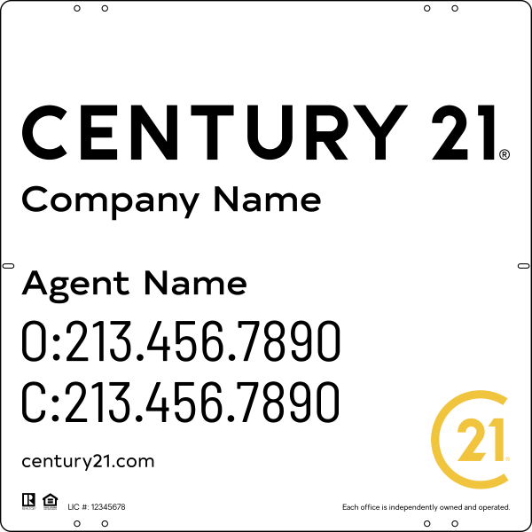 Reflective Sign Panel, 24h x 24w, Steel