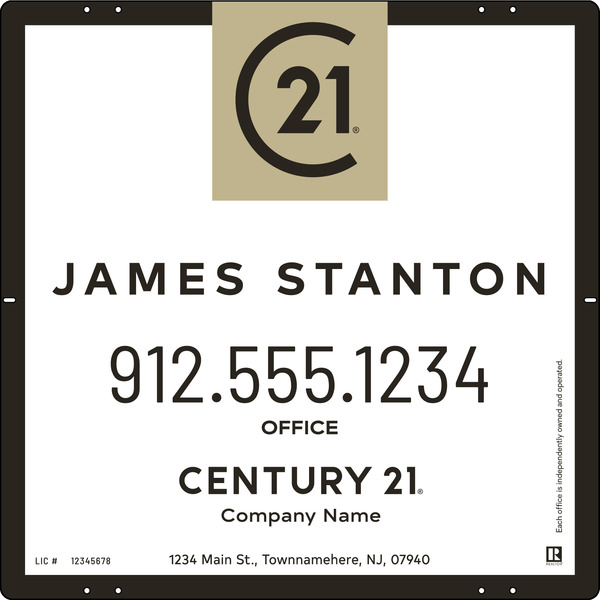 Aluminum Composite Agent Centric Yard Panel 24x24 - C21 | Lowen Sign