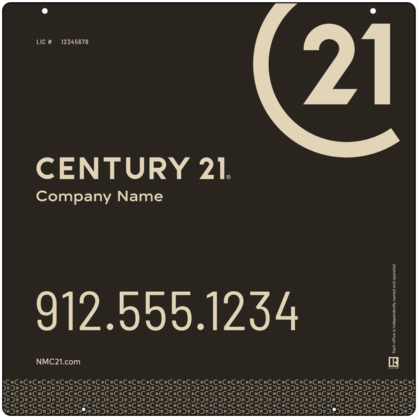 Steel Hanging Panel 24x24 DF - Century 21 | Lowen Sign