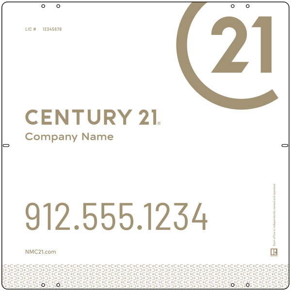 Steel Yard Sign Panel 24x24 DF - Century 21 | Lowen Sign