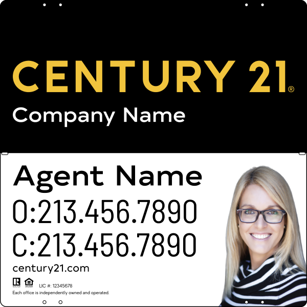 Steel Yard Sign Panel 24x24 DF - Century 21 | Lowen Sign