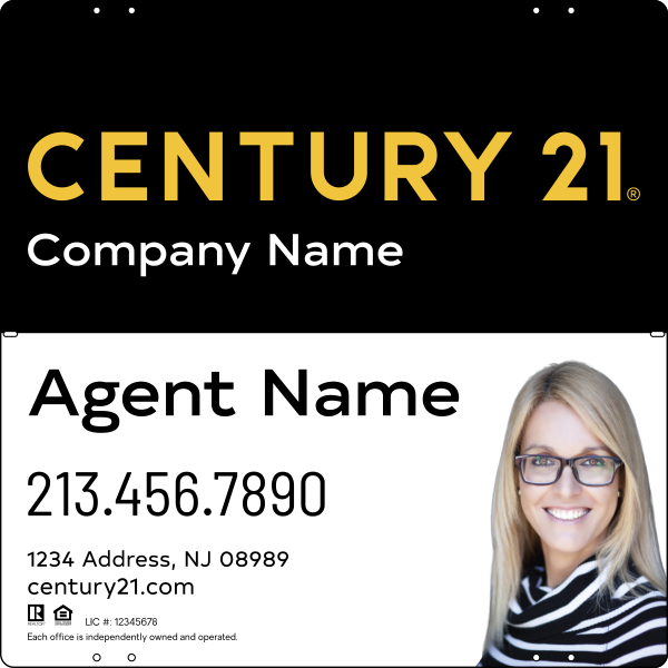 Steel Yard Sign Panel 24x24 DF - Century 21 | Lowen Sign