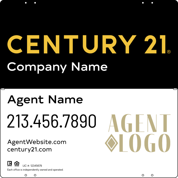 Steel Yard Sign Panel 24x24 DF - Century 21 | Lowen Sign