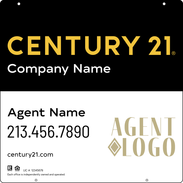 Steel Hanging Panel 24x24 DF - Century 21 | Lowen Sign
