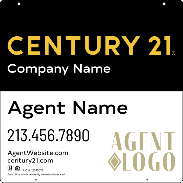 Steel Hanging Panel 24x24 DF - Century 21 | Lowen Sign
