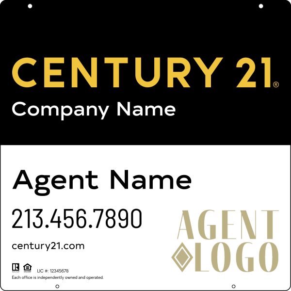 Steel Hanging Panel 24x24 DF - Century 21 | Lowen Sign