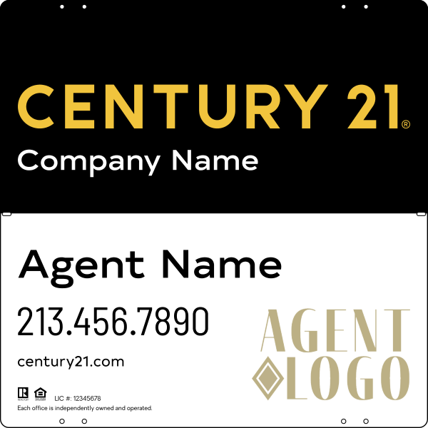 Steel Yard Sign Panel 24x24 DF - Century 21 | Lowen Sign