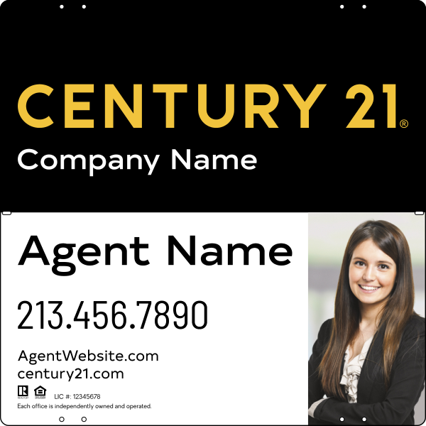 Steel Yard Sign Panel 24x24 DF - Century 21 | Lowen Sign