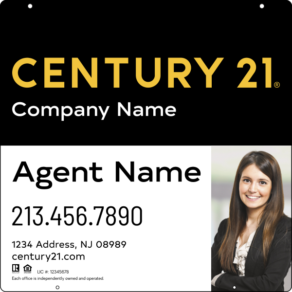 Steel Hanging Panel 24x24 DF - Century 21 | Lowen Sign