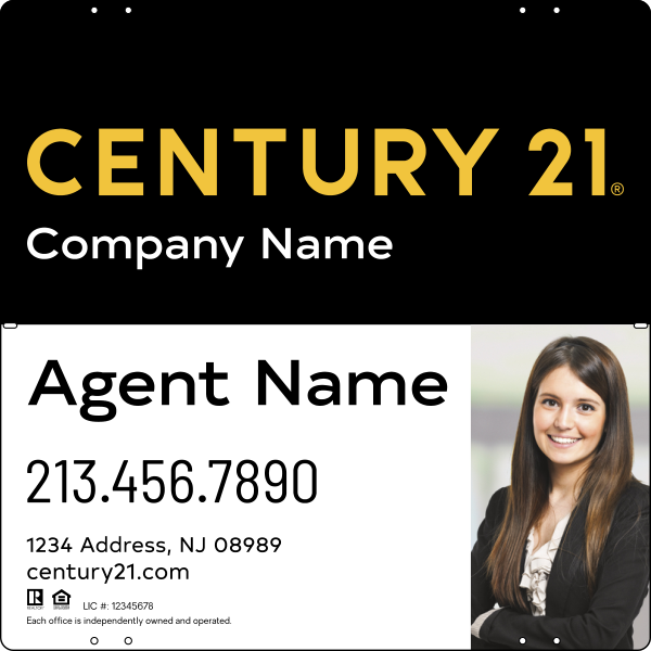 Steel Yard Sign Panel 24x24 DF - Century 21 | Lowen Sign