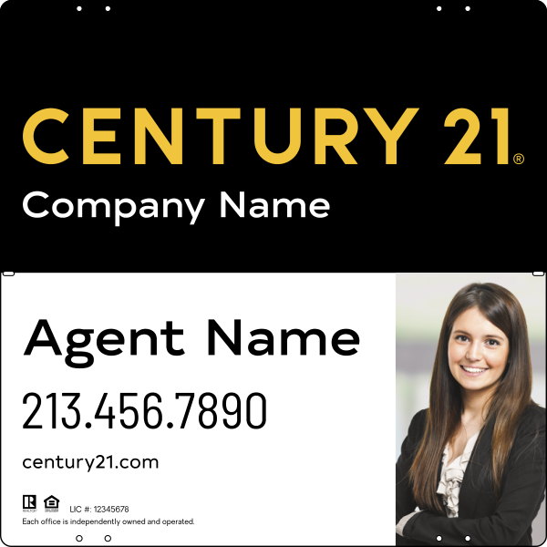 Steel Yard Sign Panel 24x24 DF - Century 21 | Lowen Sign