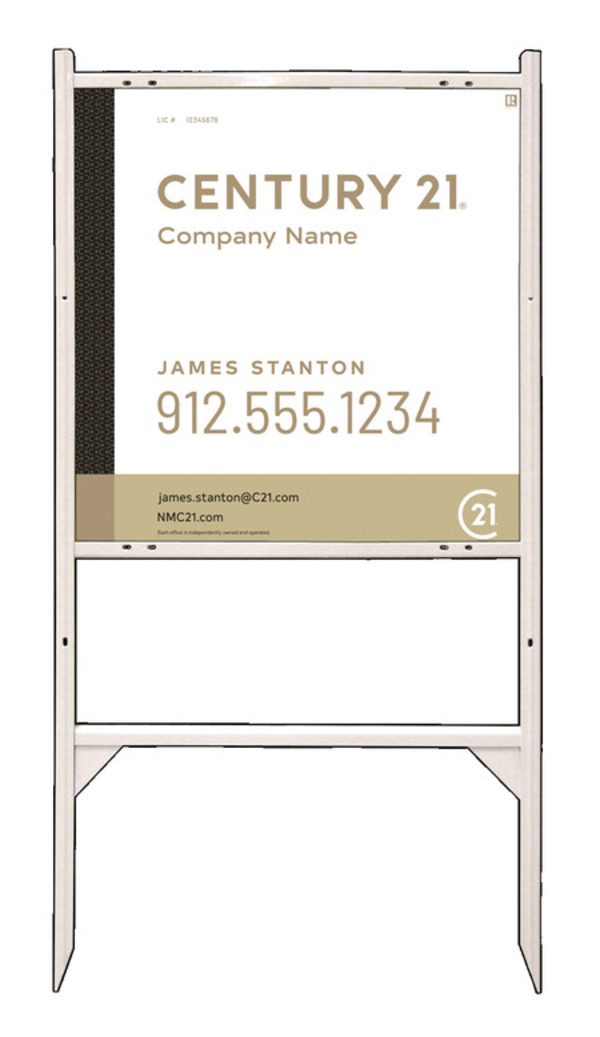 Gibraltar Frame 24x24 Aluminum Composite Executive White - Century 21 | Lowen Sign