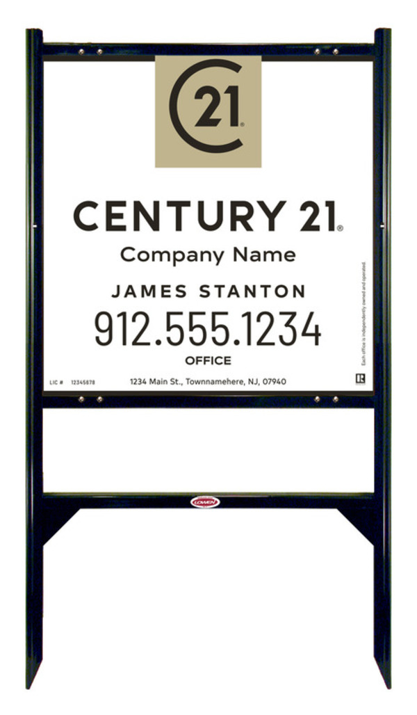 Gibraltar Frame 24x24 Steel Agent Office - Century 21 | Lowen Sign