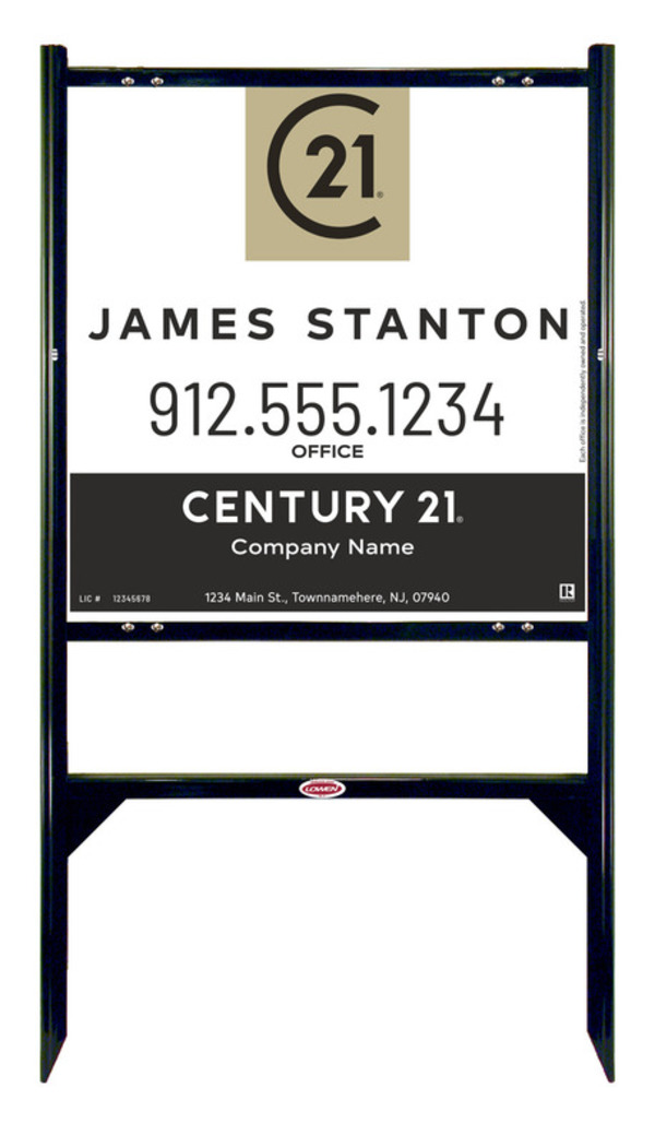 Gibraltar Frame 24x24 Aluminum Composite Agent Centric Sales - Century 21 | Lowen Sign
