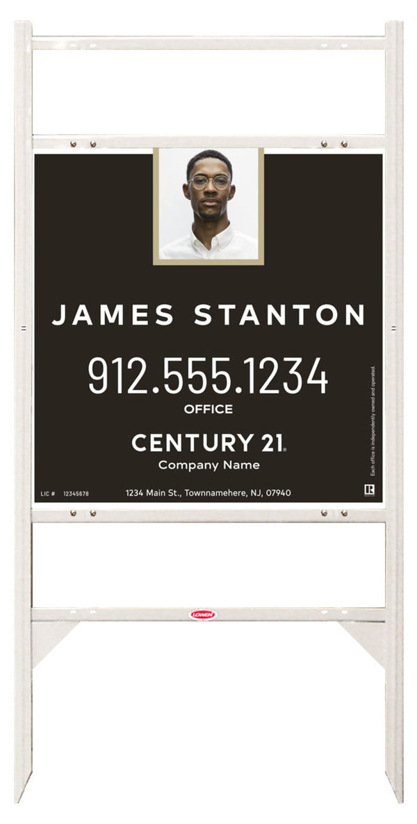 Thor Frame Unit 24x24 Aluminum Agent Photo Centric - Century 21 | Lowen Sign