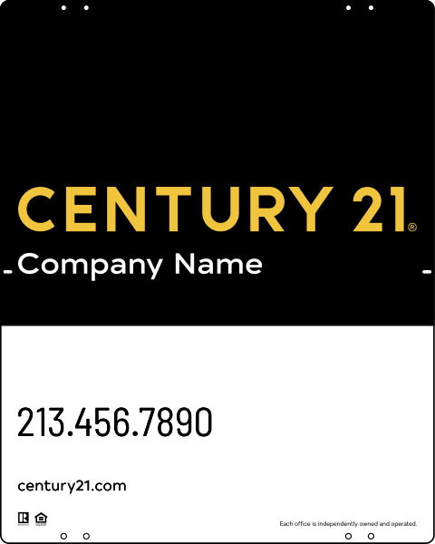 Reflective Panel 30x24 Steel DF Standard - Century 21 | Lowen Sign