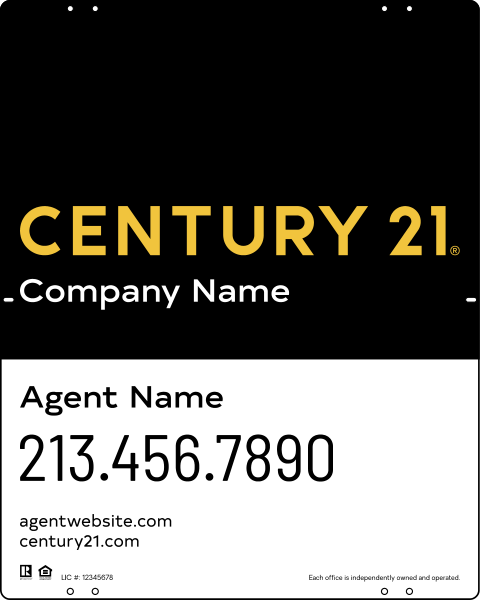 Reflective Panel 30x24 Steel DF Sales - Century 21 | Lowen Sign