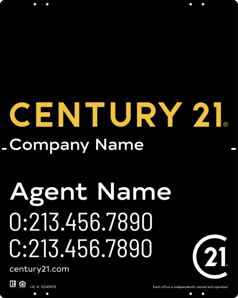 Reflective Panel 30x24 Steel DF Commercial - Century 21 | Lowen Sign