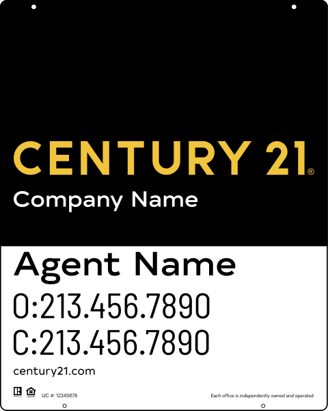 Steel Hanging Panel 30x24 DF - Century 21 | Lowen Sign