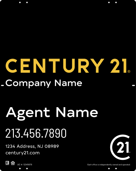 Steel Yard Sign Panel 30x24 DF - Century 21 | Lowen Sign