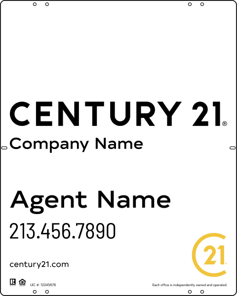 Reflective Panel 30x24 Steel DF Listing - Century 21 | Lowen Sign