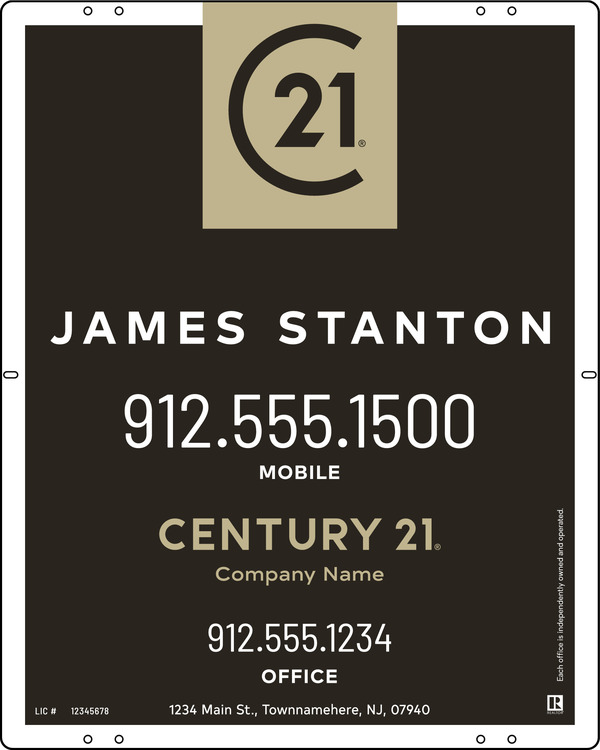 Aluminum Composite Agent Centric Yard Panel 30x24 - C21 | Lowen Sign