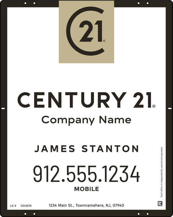 Steel Agent Yard Panel 30x24 - Century 21 | Lowen Sign