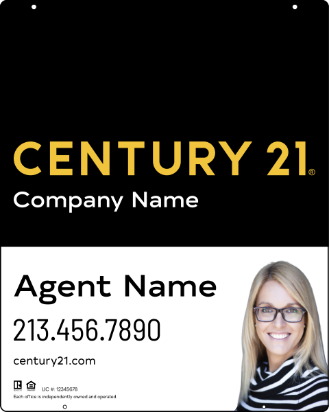 Steel Hanging Panel 30x24 DF - Century 21 | Lowen Sign