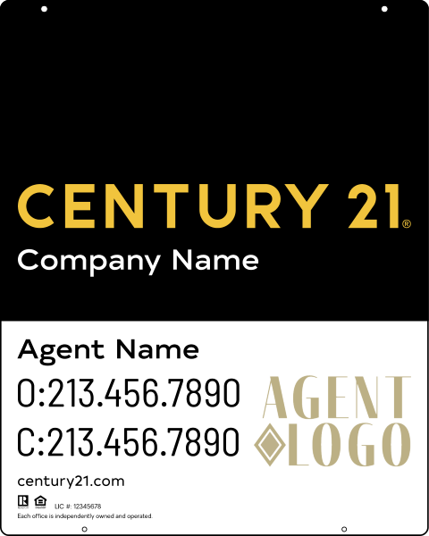Steel Hanging Panel 30x24 DF - Century 21 | Lowen Sign