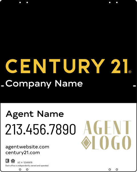 Steel Yard Sign Panel 30x24 DF - Century 21 | Lowen Sign
