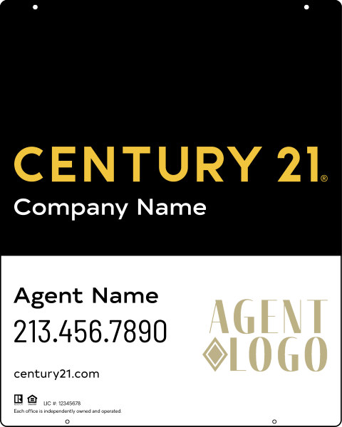 Steel Hanging Panel 30x24 DF - Century 21 | Lowen Sign